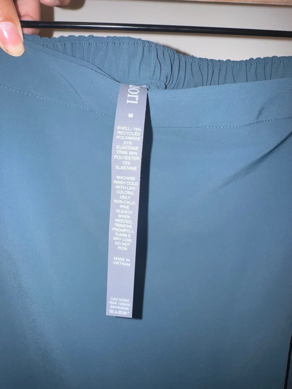 Vuori Dark Teal Wrap Skort